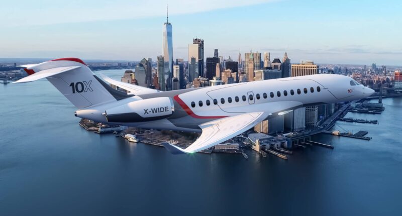 Falcon 10X : location jet privé