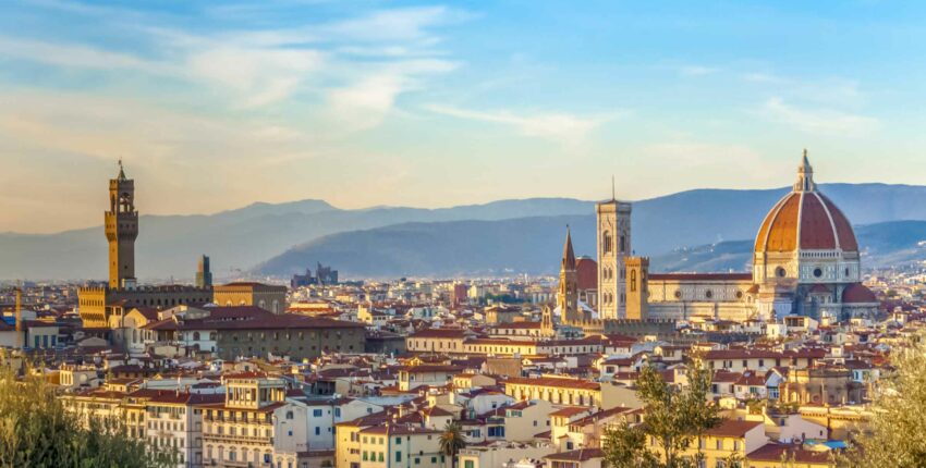 Vue Florence, Italie – Cathédrale et bâtiments historiques.