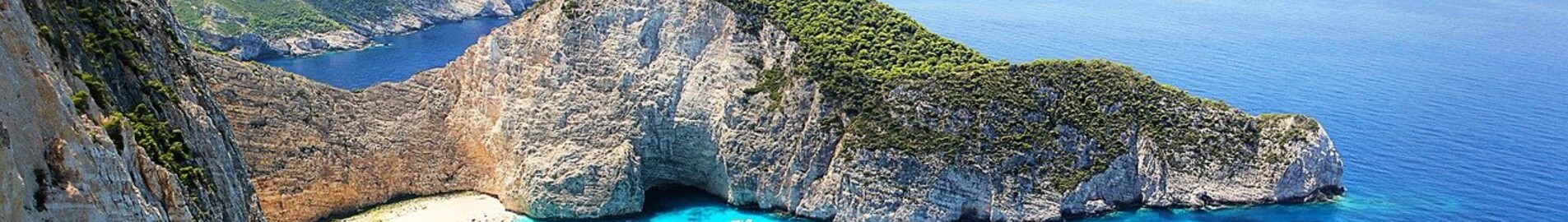 Vue aérienne de Navagio Beach, Zakynthos, Grèce.