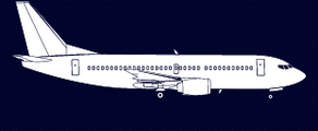 location jet privé - avion blanc sur fond sombre