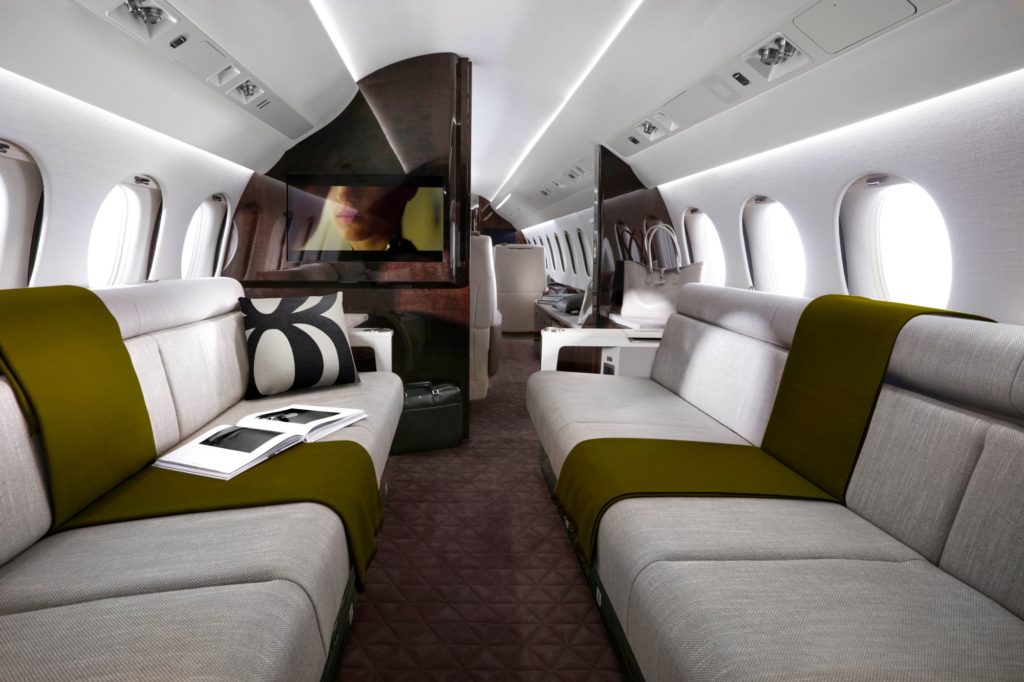 Falcon 8X interior