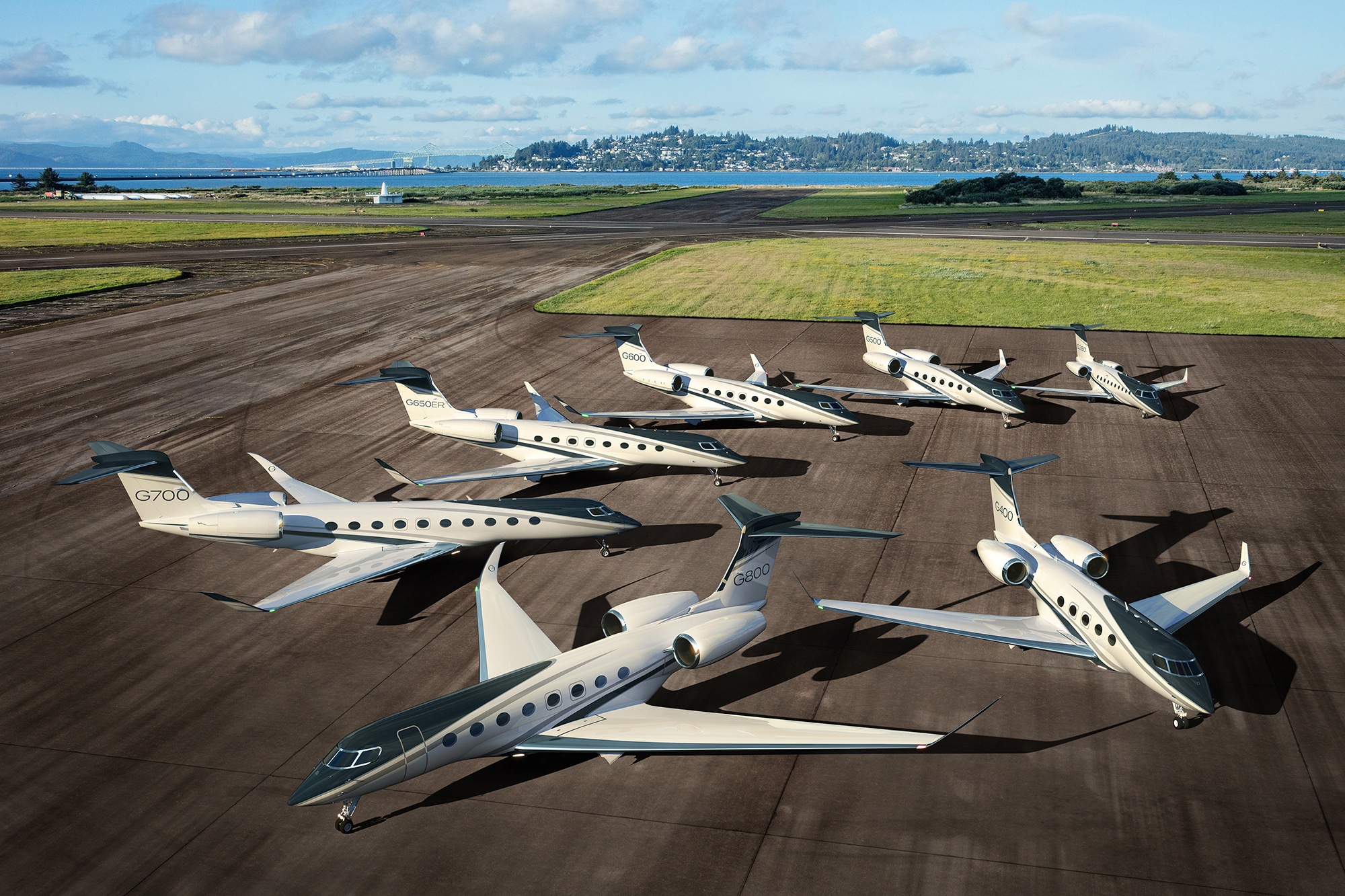 Die Flotte von Gulfstream-Privatjets