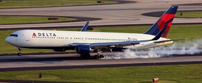 Boeing 767 atterissage