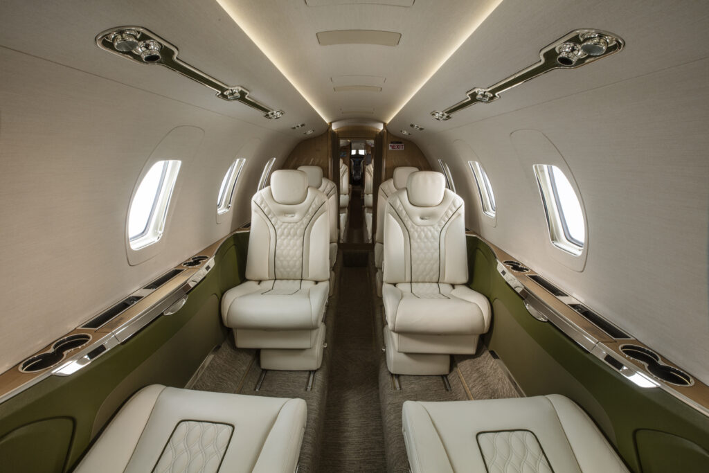Intérieur jet privé Cessna Citation XLS