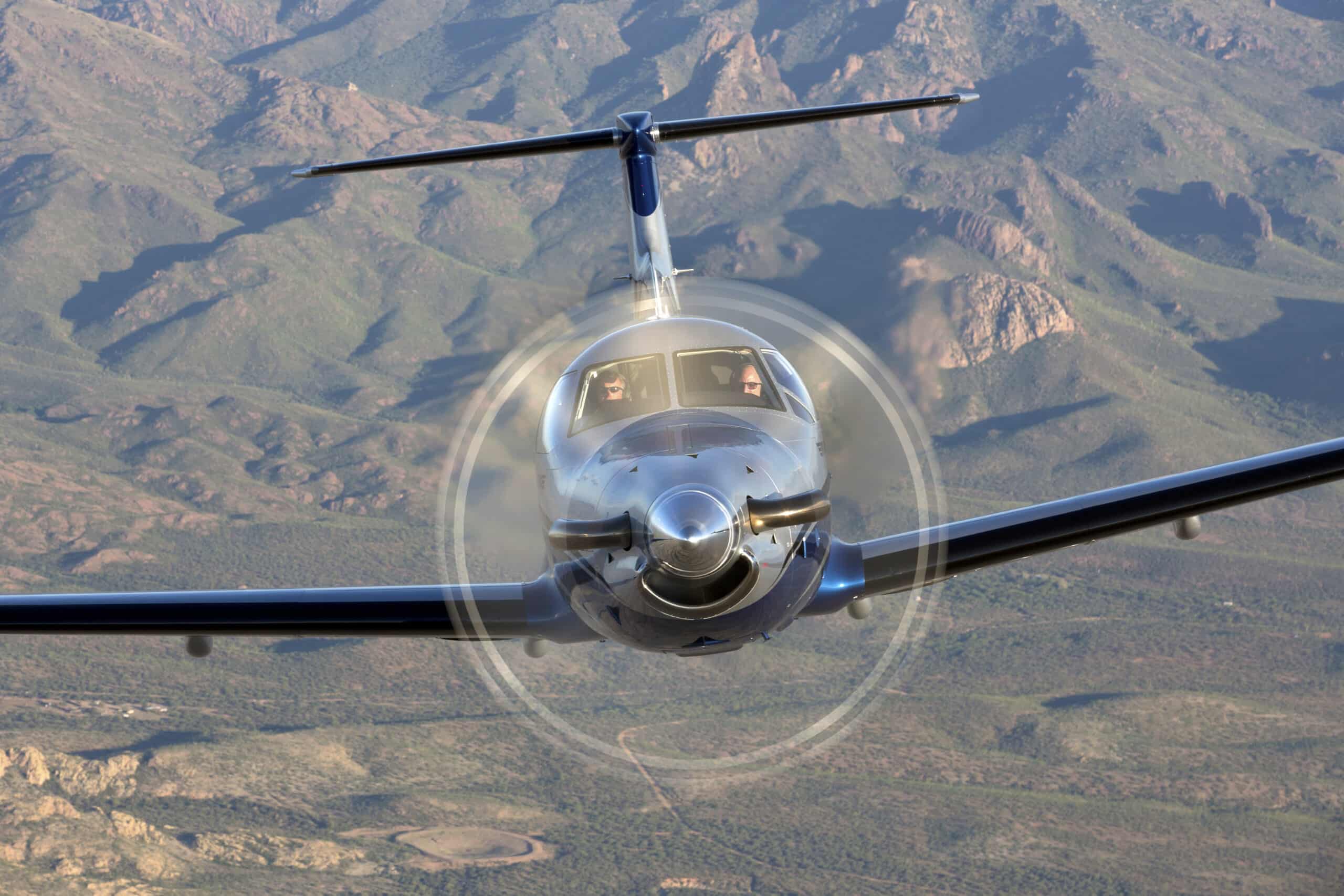 Pilatus PC-12 - en vol