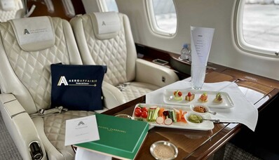 Menus gastronomiques à bord des jets privés. Exemple d'un menu Keto