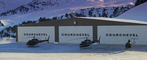 Courchevel location helicoptere