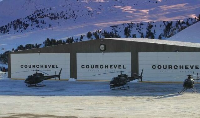 Courchevel location helicoptere