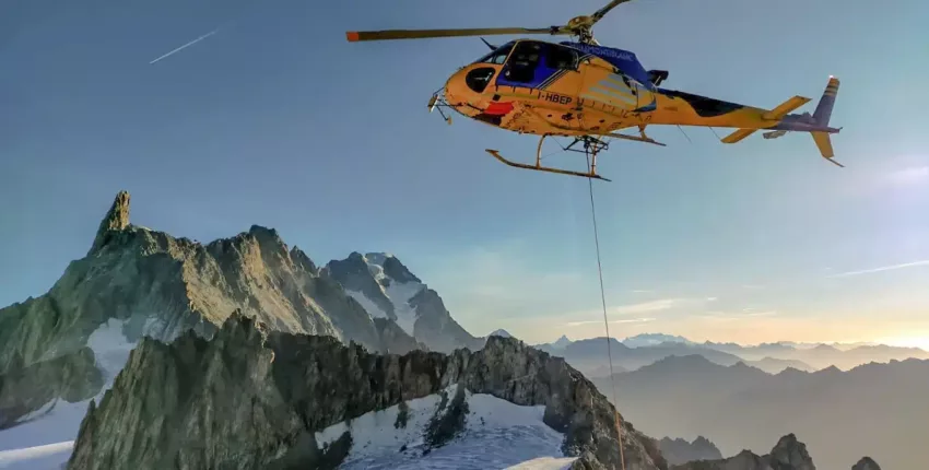 courmayeur helicoptere