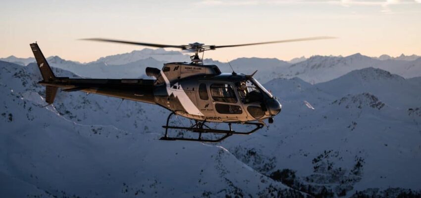 location helicoptere courchevel