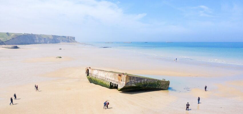 gold beach normandie helicopter tour