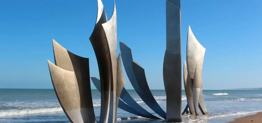 omaha beach memorial helicopter tour