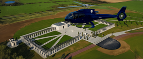 Plages du debarquement Normandie Helicoptere
