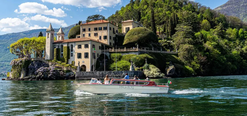 Villa del balbainello jet elicottero