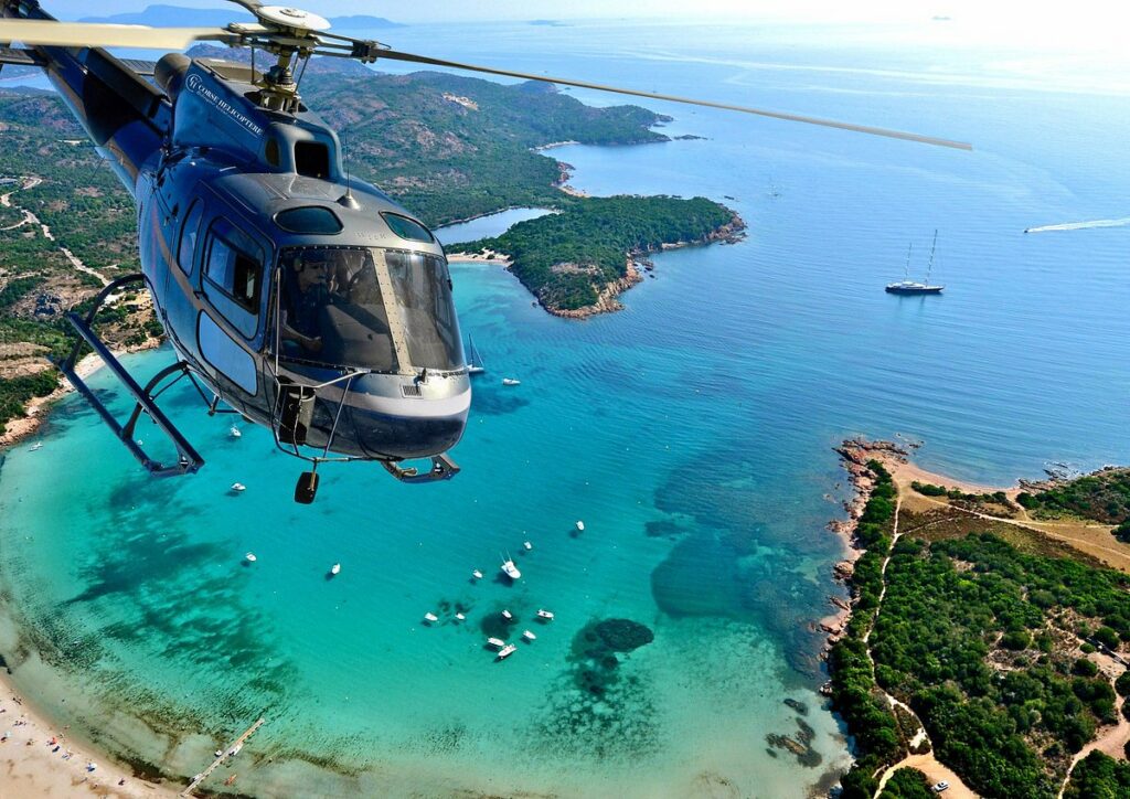 corsica transfert helicoptere