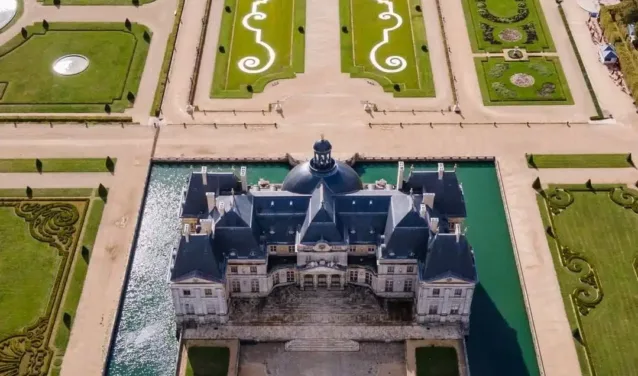 helicoptere Vaux le Vicomte