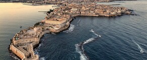 Ortigia Siracusa sicilia elicottero