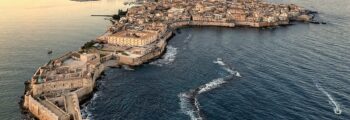 Ortigia Siracusa sicilia elicottero