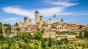 san gimignano elicottero