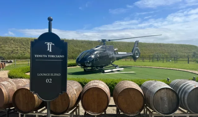 tour vigneti italiani elicottero