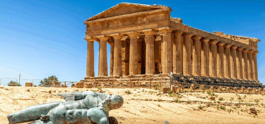 Valle dei templi sicilia elicottero