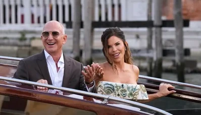 Jeff Bezos jet privé Venice wedding2