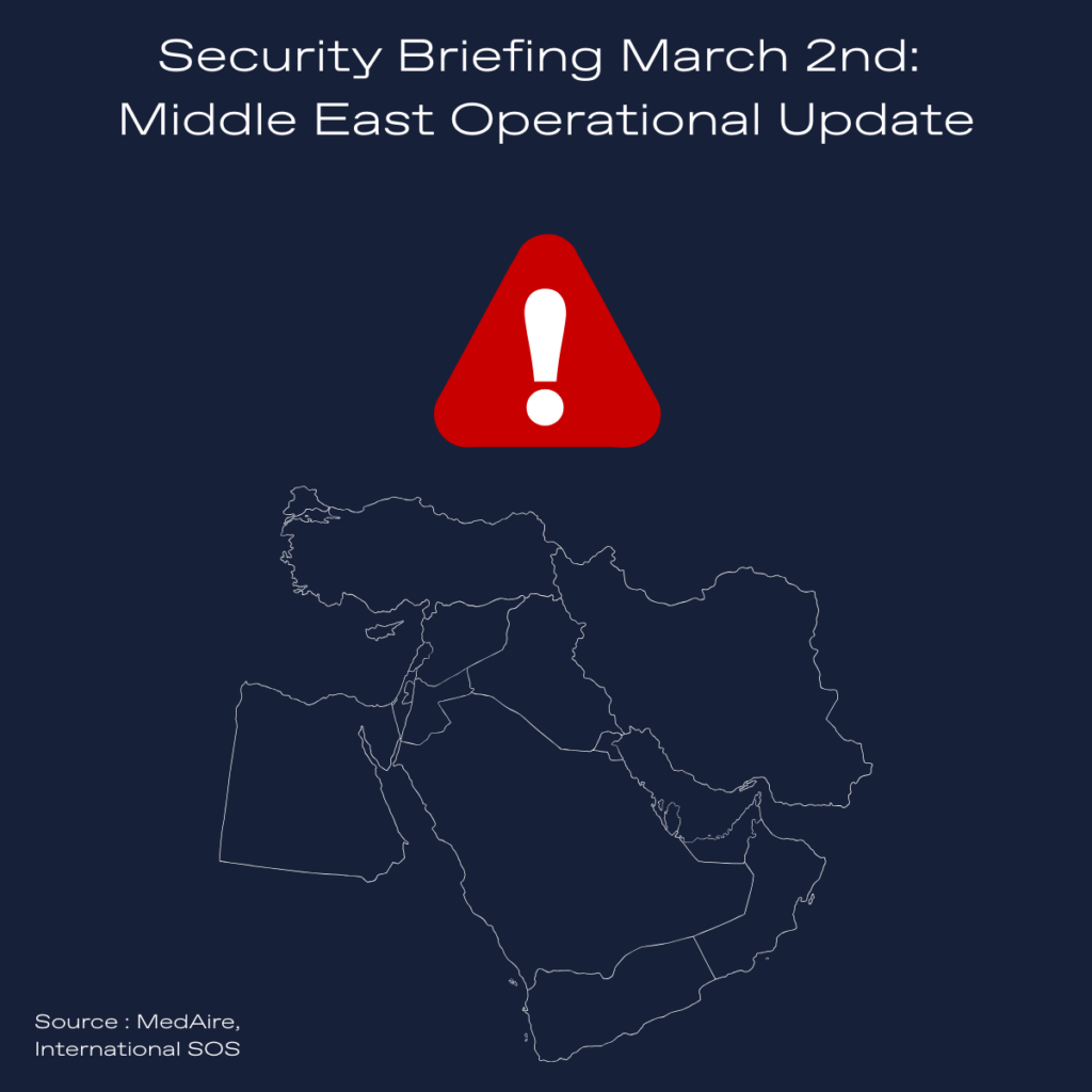 Espaces aériens instables au Moyen-Orient : quelles conséquences pour l’aviation d’affaires ?
